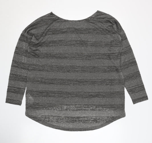 Womens UK Size S Oasis Grey Pullover Jumper