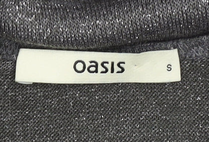 Womens UK Size S Oasis Grey Pullover Jumper