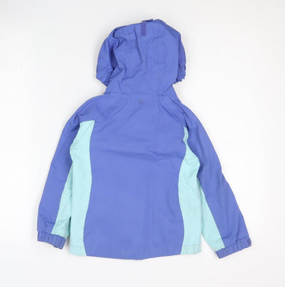 Mountain Warehouse Blue Girls Hooded Jacket 3-4 Years