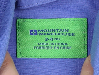 Mountain Warehouse Blue Girls Hooded Jacket 3-4 Years