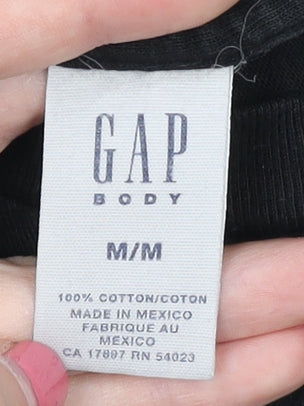 GAP Black Crew Neck T-Shirt Women's M Short Sleeve