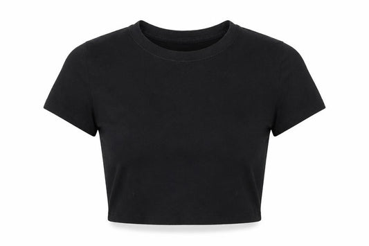 Womens UK Size S Hollister Black Basic T-Shirt