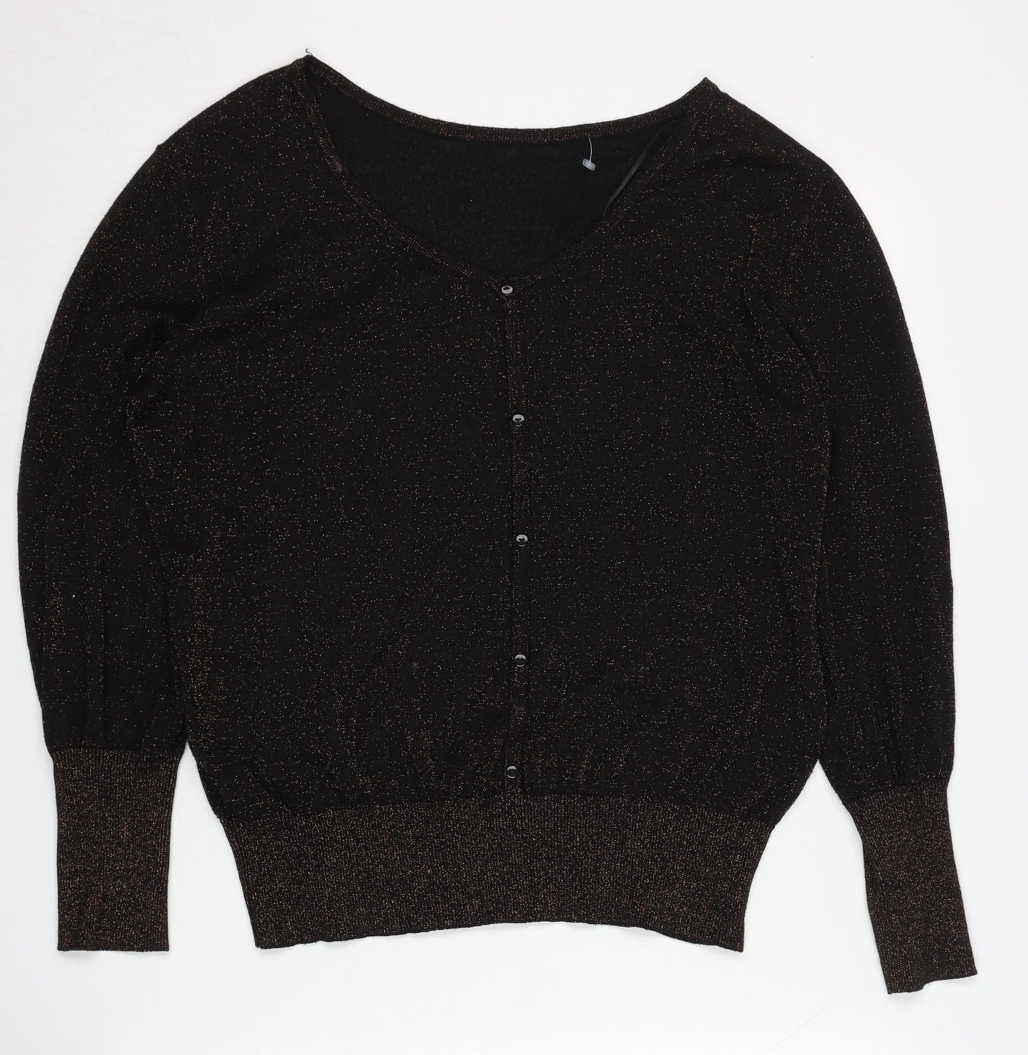 Womens UK Size L Monsoon Black Cardigan Jumper