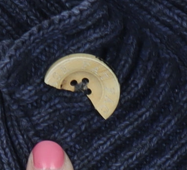 Fat Face Men's Blue Henley Jumper Size S