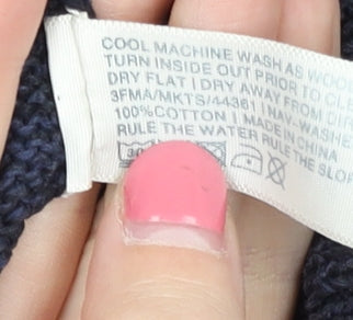 Fat Face Men's Blue Henley Jumper Size S