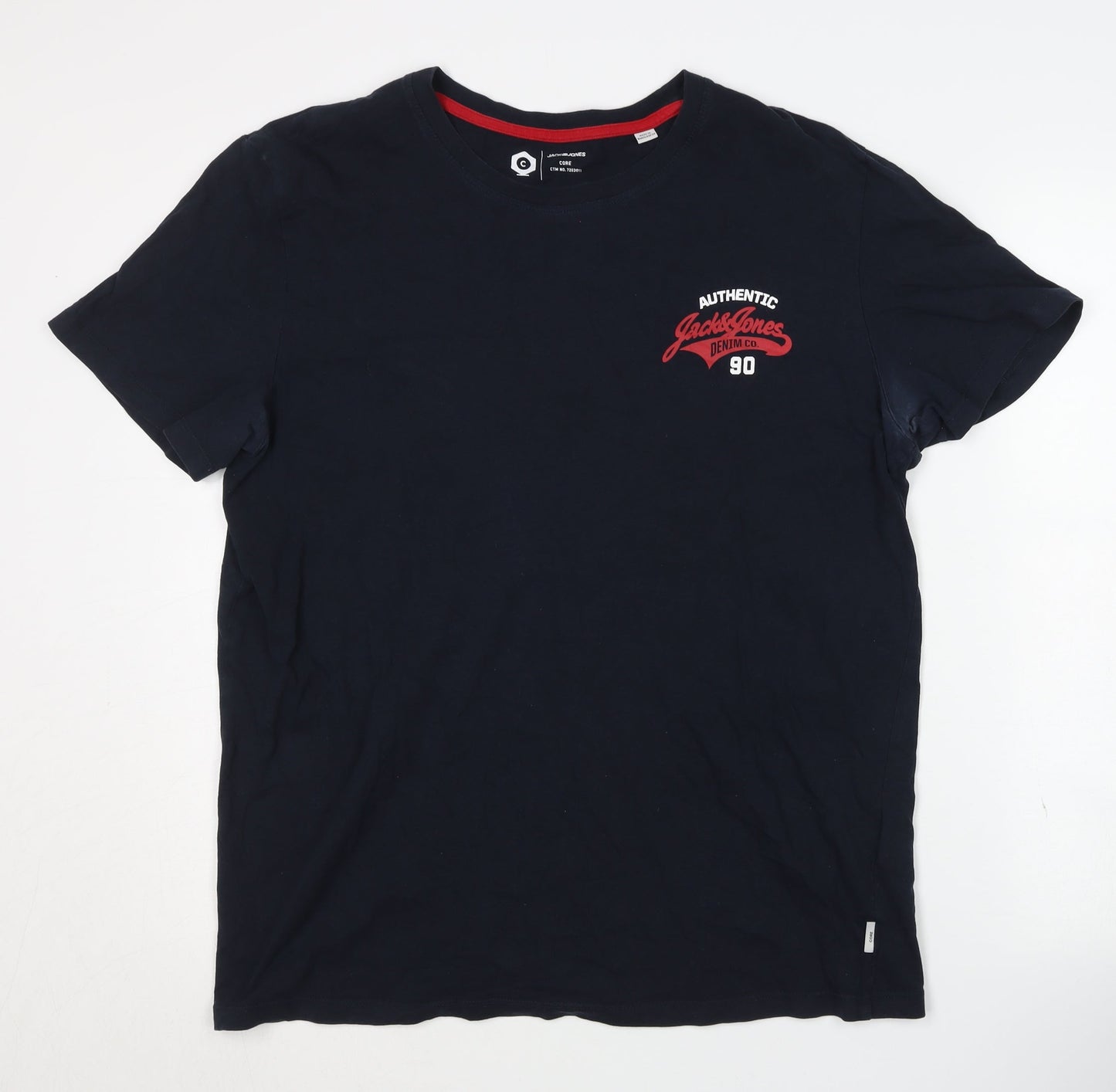 Jack & Jones Men's XL Blue Cotton T-Shirt