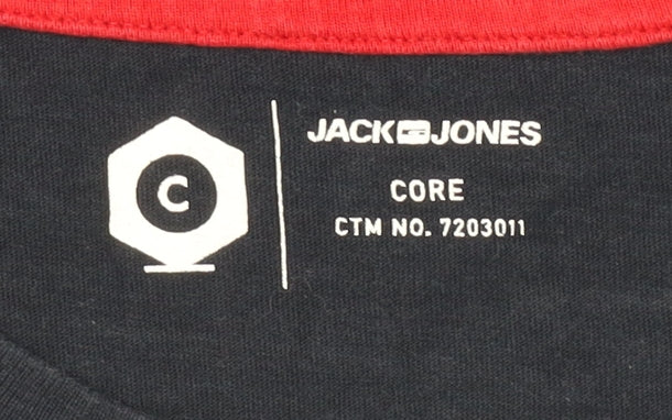 Jack & Jones Men's XL Blue Cotton T-Shirt