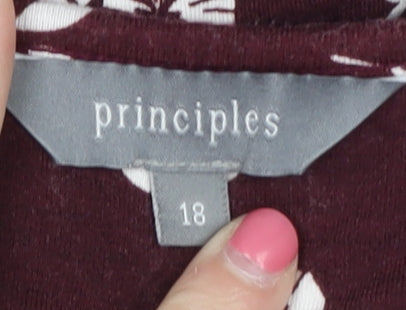 Womens UK Size 18 Principles Red  Blouse
