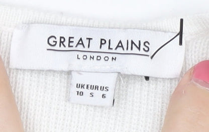 Womens UK Size 10 Great Plains White Pullover Jumper