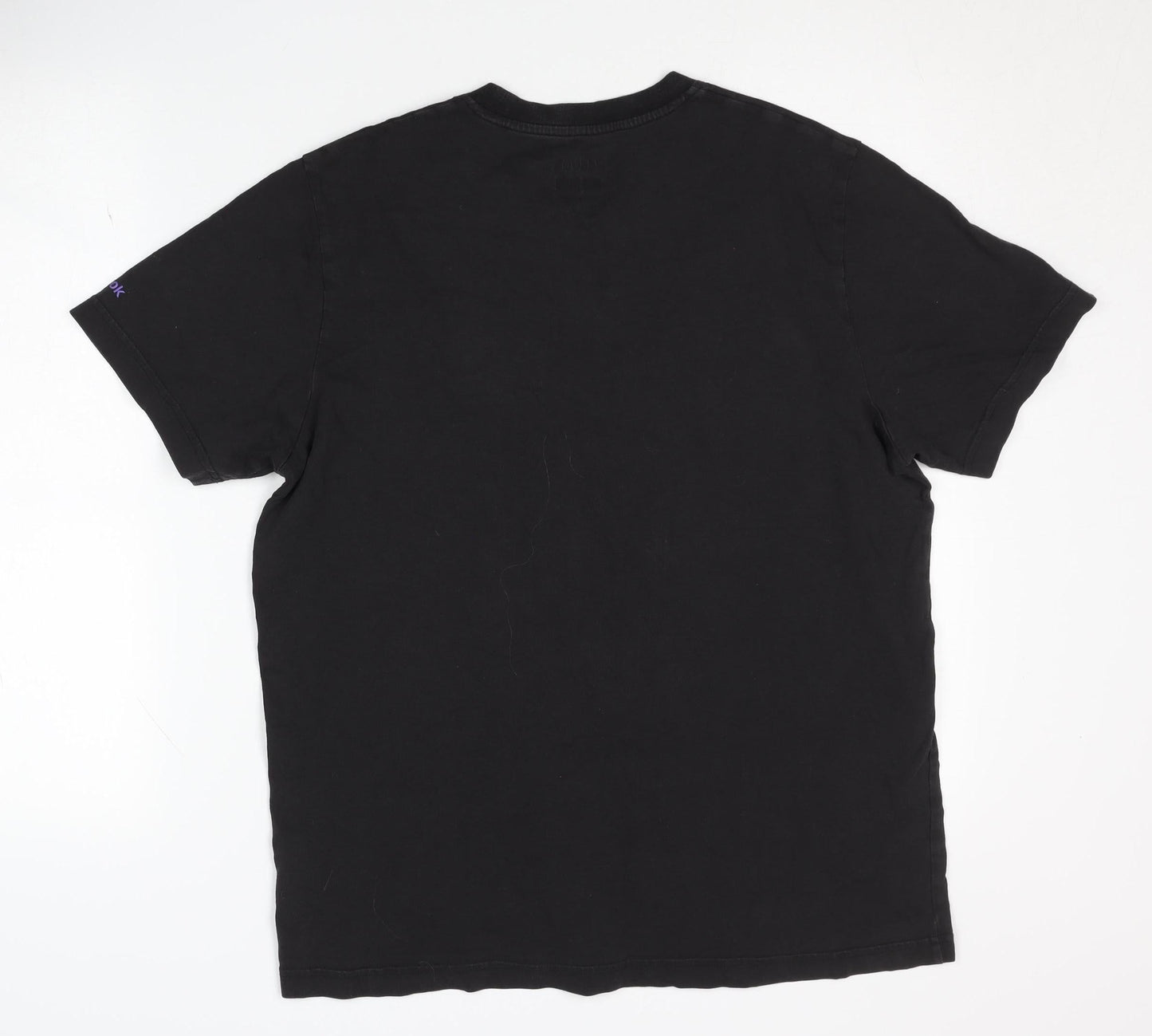 Reebok Men's Black Graphic T-Shirt Size L