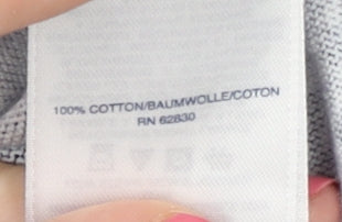 Lands' End Women's Blue Cardigan - Size M - 100% Cotton