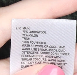 White Stuff Men's Green Pullover Jumper, L, 1/4 Zip