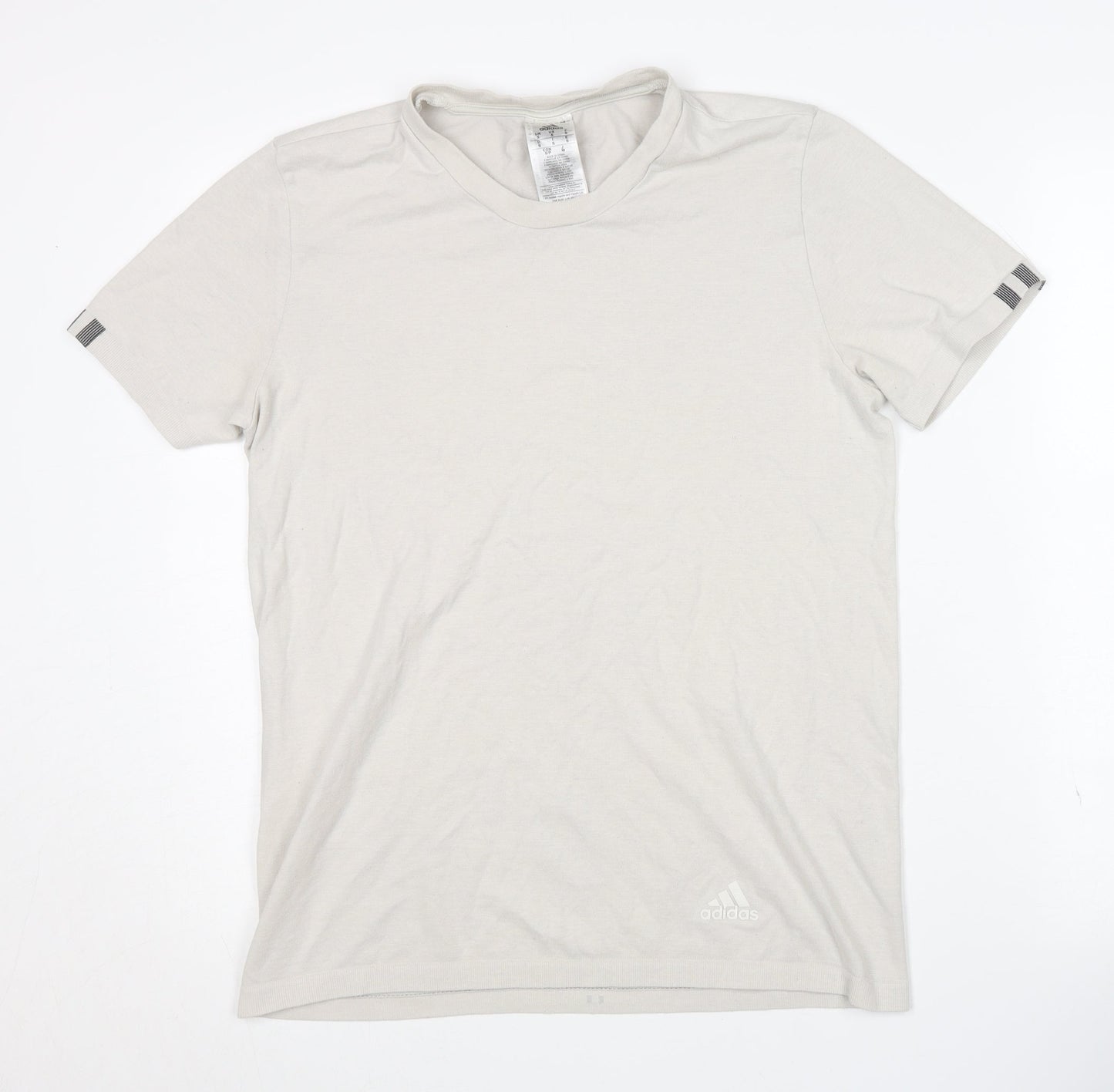 Adidas Men's Beige T-Shirt, Size S