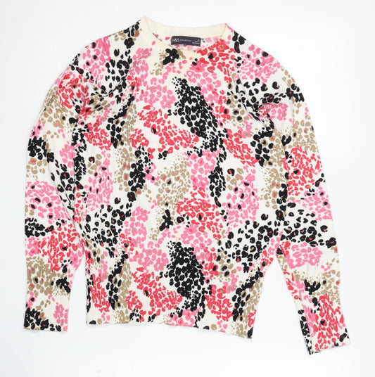 Womens UK Size 8 Marks and Spencer Multicoloured Pullover Jumper