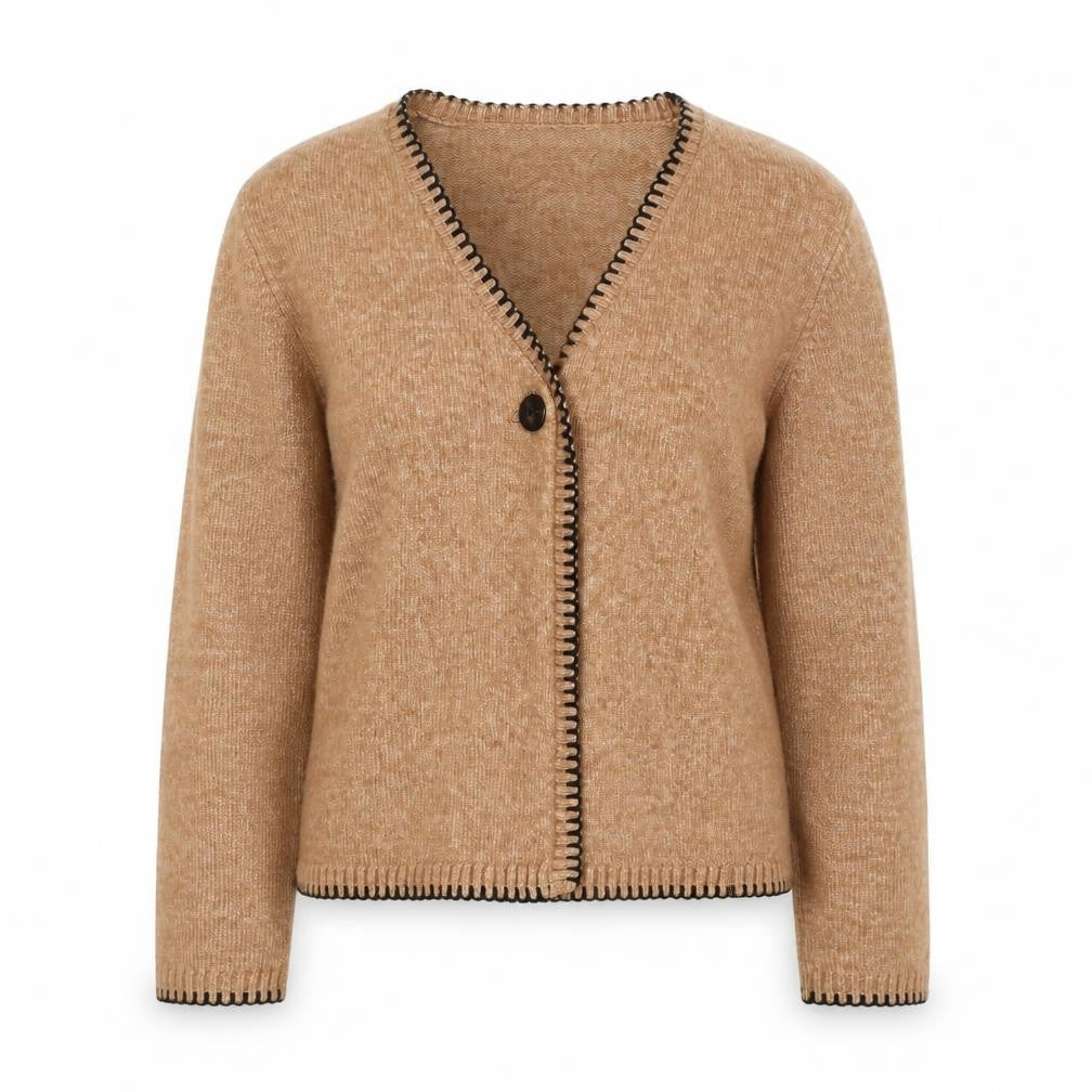 Womens UK Size XS Marks and Spencer Beige Cardigan Jumper