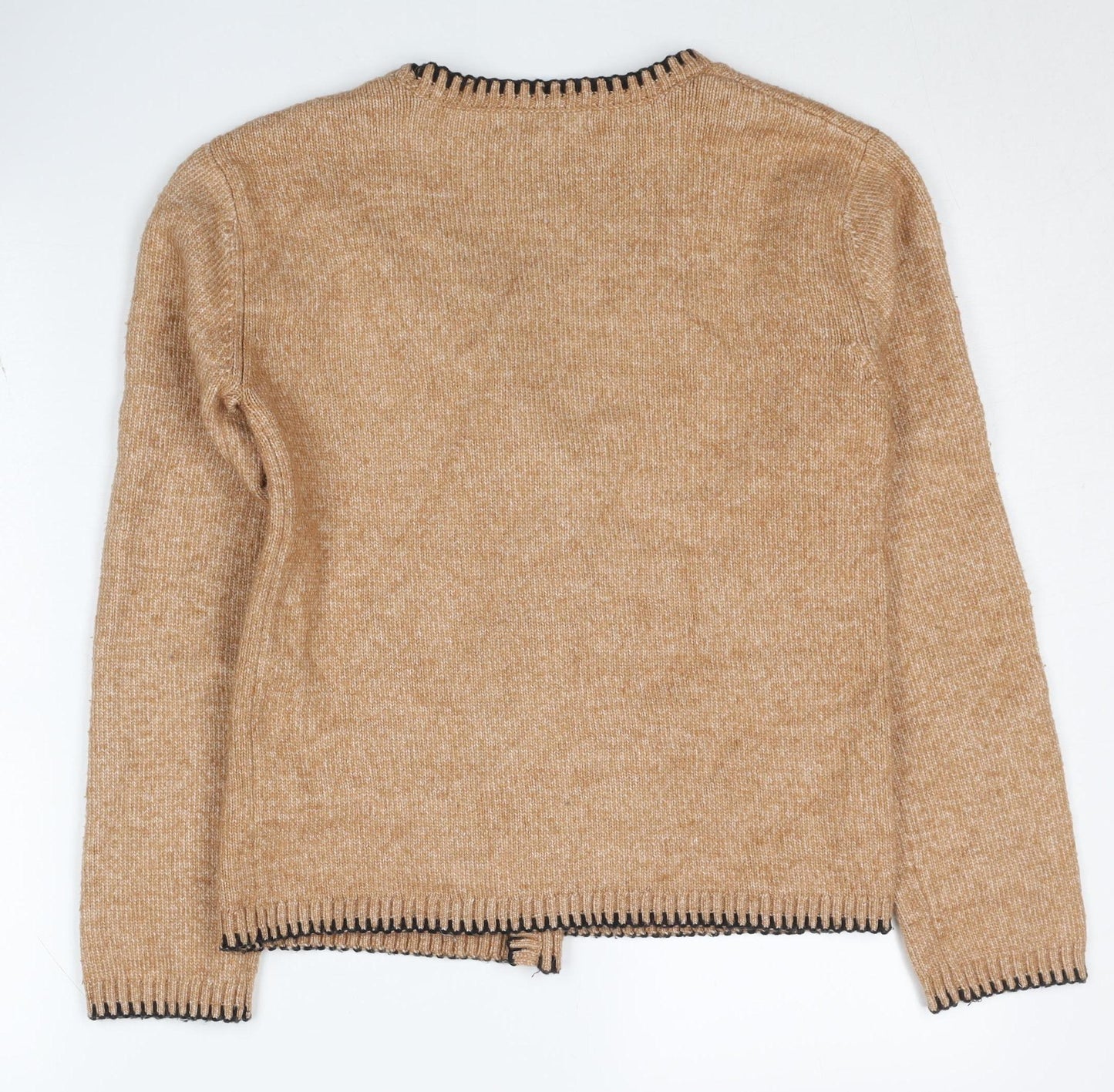 Womens UK Size XS Marks and Spencer Beige Cardigan Jumper