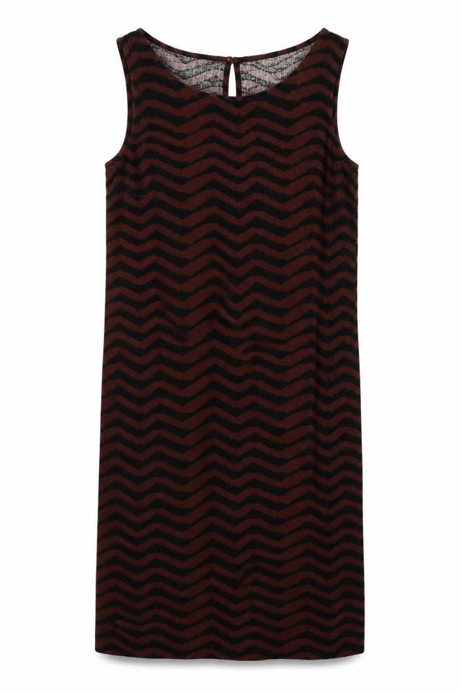 Marks and Spencer Women's Brown Chevron Shift Dress