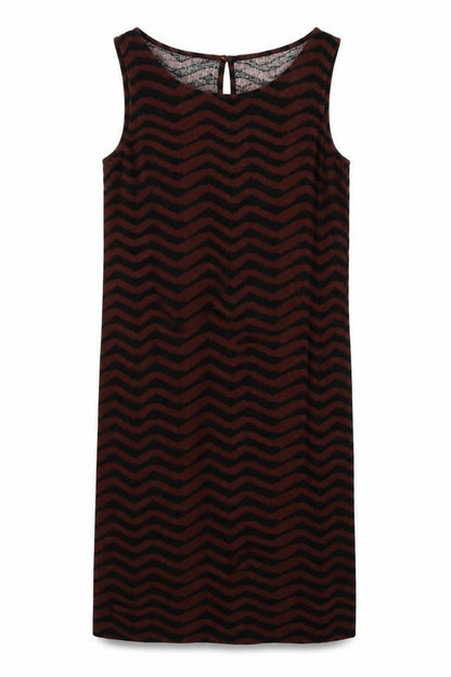 Marks and Spencer Women's Brown Chevron Shift Dress