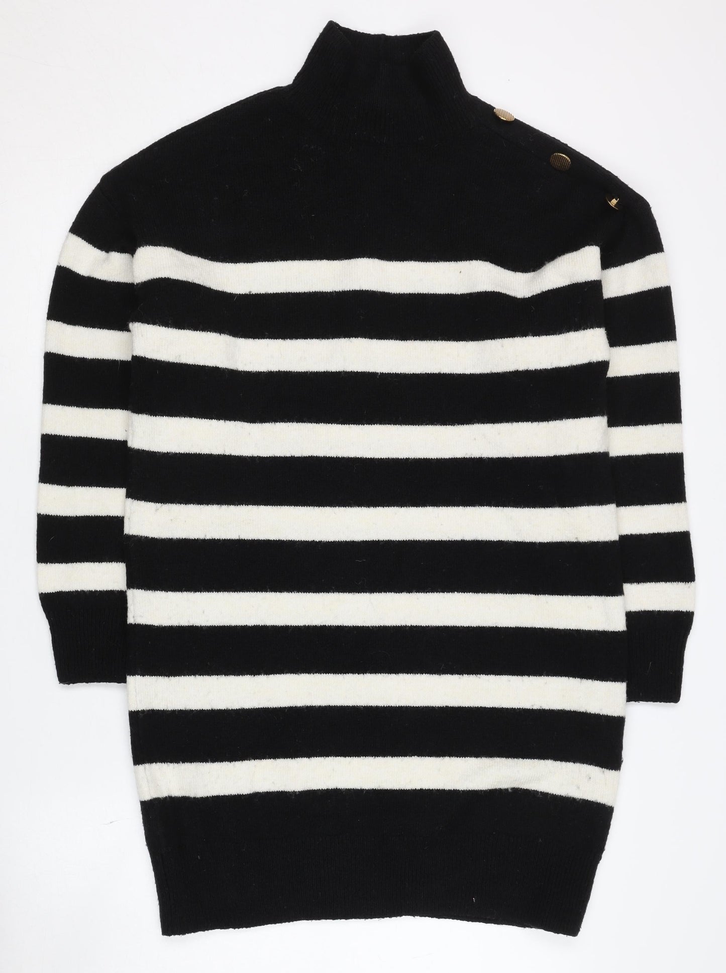Womens UK Size S New Look Black Pullover Jumper