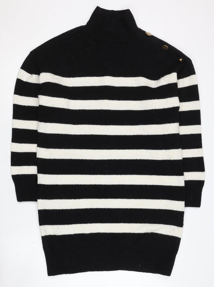 Womens UK Size S New Look Black Pullover Jumper