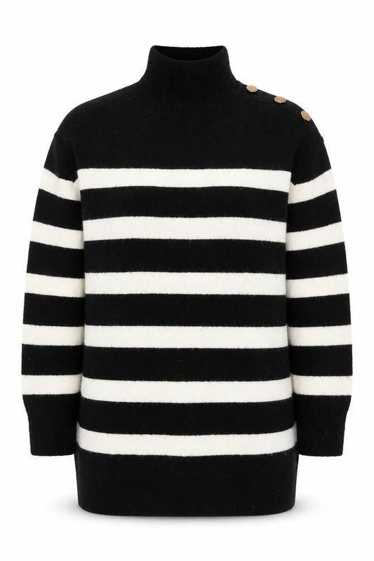 Womens UK Size S New Look Black Pullover Jumper