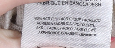 Threadbare Men’s Ivory Medium 1/2 Zip Jumper