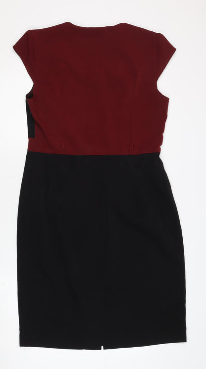 Collection London Women's Multicolour Sheath Dress, Size 14