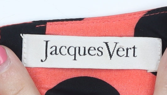 Jacques Vert Women's Black Polka Dot Top, Size 10