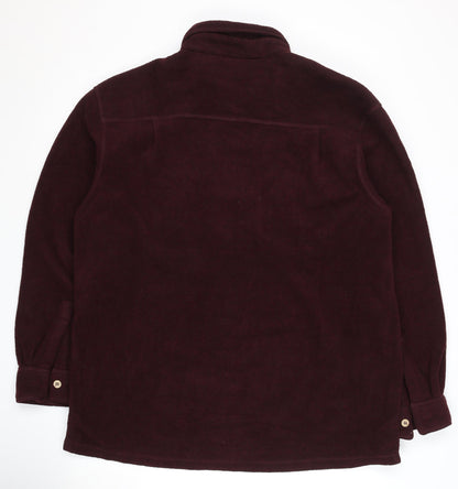 Faded Glory Men's Long Sleeve Brown Polyester Shirt - L