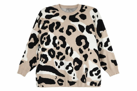 Womens UK Size One Size QED London Beige Pullover Jumper