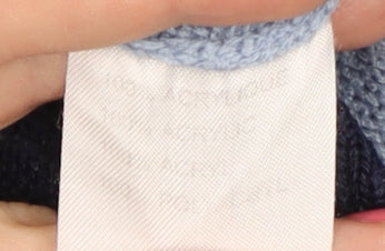 Damart Women's Blue Mock Neck Jumper Size L