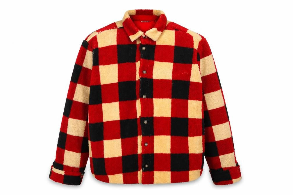 Front view of ASOS DESIGN Men's XL Check Multicoloured Shirt