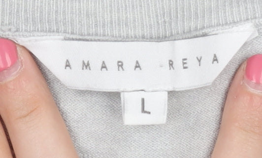 Womens UK Size L Amara Reya Grey Pullover Jumper