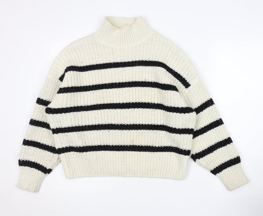 Womens UK Size M H&M Multicoloured Pullover Jumper