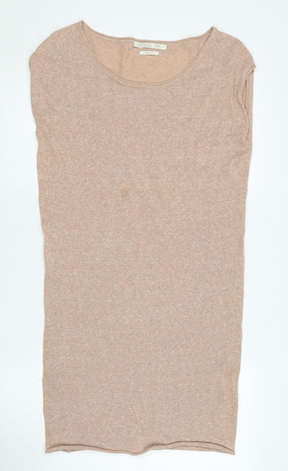 YAYA Beige Sleeveless Women's Dress - Size S