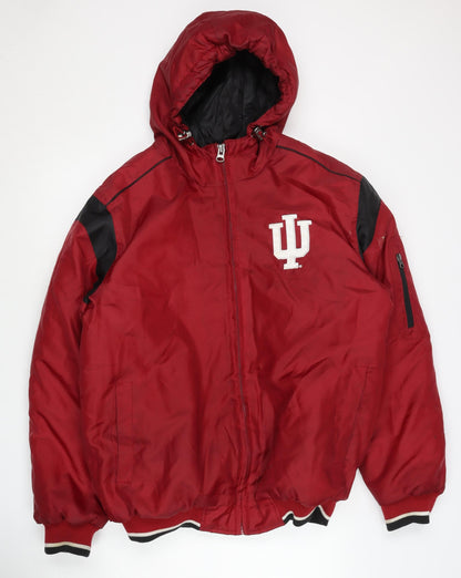 Mens UK Size M Collegiate Licensed Product Red Varsity Jacket