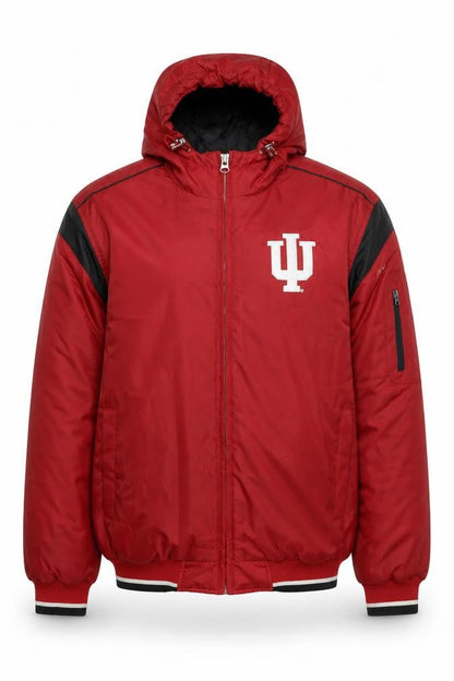 Mens UK Size M Collegiate Licensed Product Red Varsity Jacket