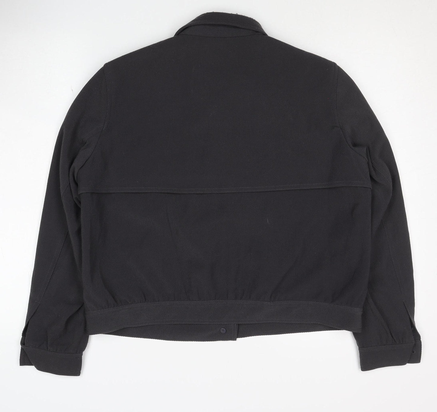 Club Monaco Women's Black Jacket L Casual Snap Style