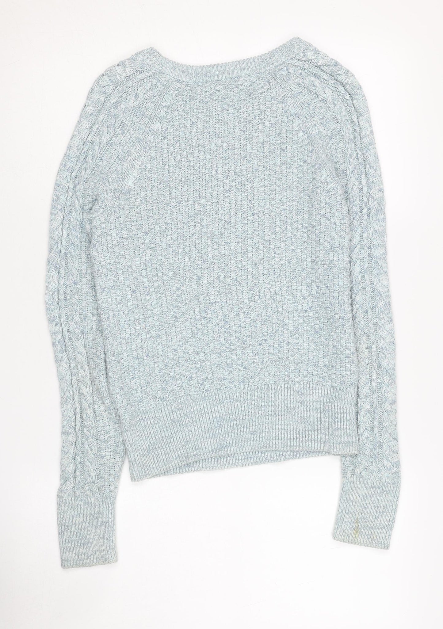 GAP Women's Blue XS Cable-Knit Jumper