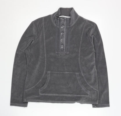 Per Una Women's Grey Henley Sweatshirt M