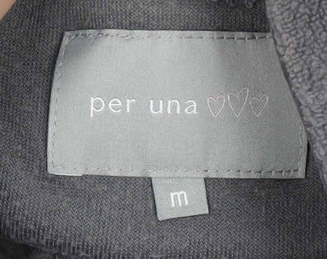 Per Una Women's Grey Henley Sweatshirt M