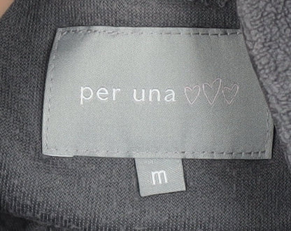 Per Una Women's Grey Henley Sweatshirt M