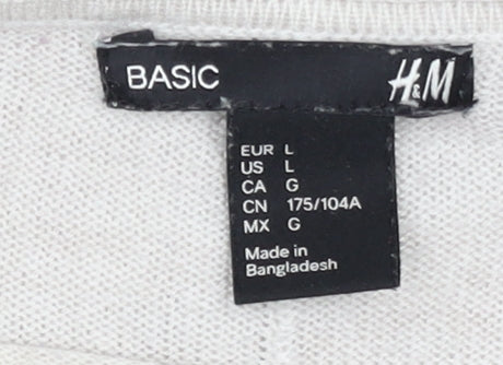 Womens UK Size L H&M Ivory Pullover Jumper