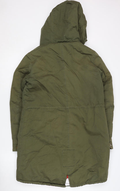 Miss sissi Women’s Green Parka Hooded Jacket M