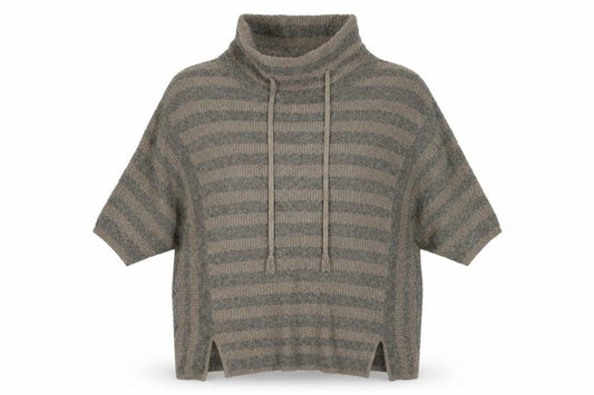 Womens UK Size 8/10 Wrap Beige Jumper Jumper