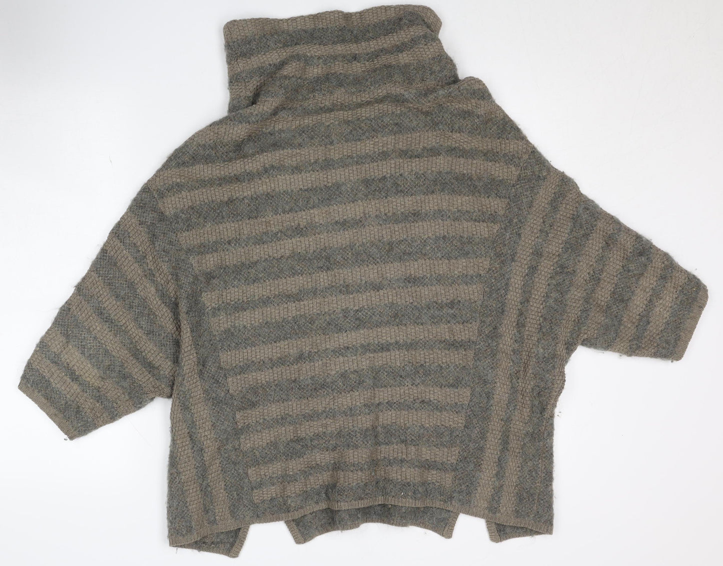 Womens UK Size 8/10 Wrap Beige Jumper Jumper
