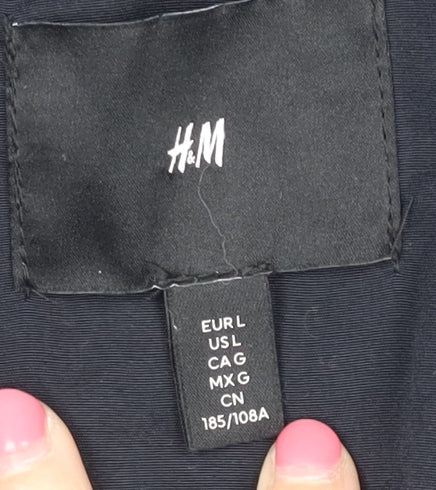 Mens UK Size L H&M Black Puffer Jacket