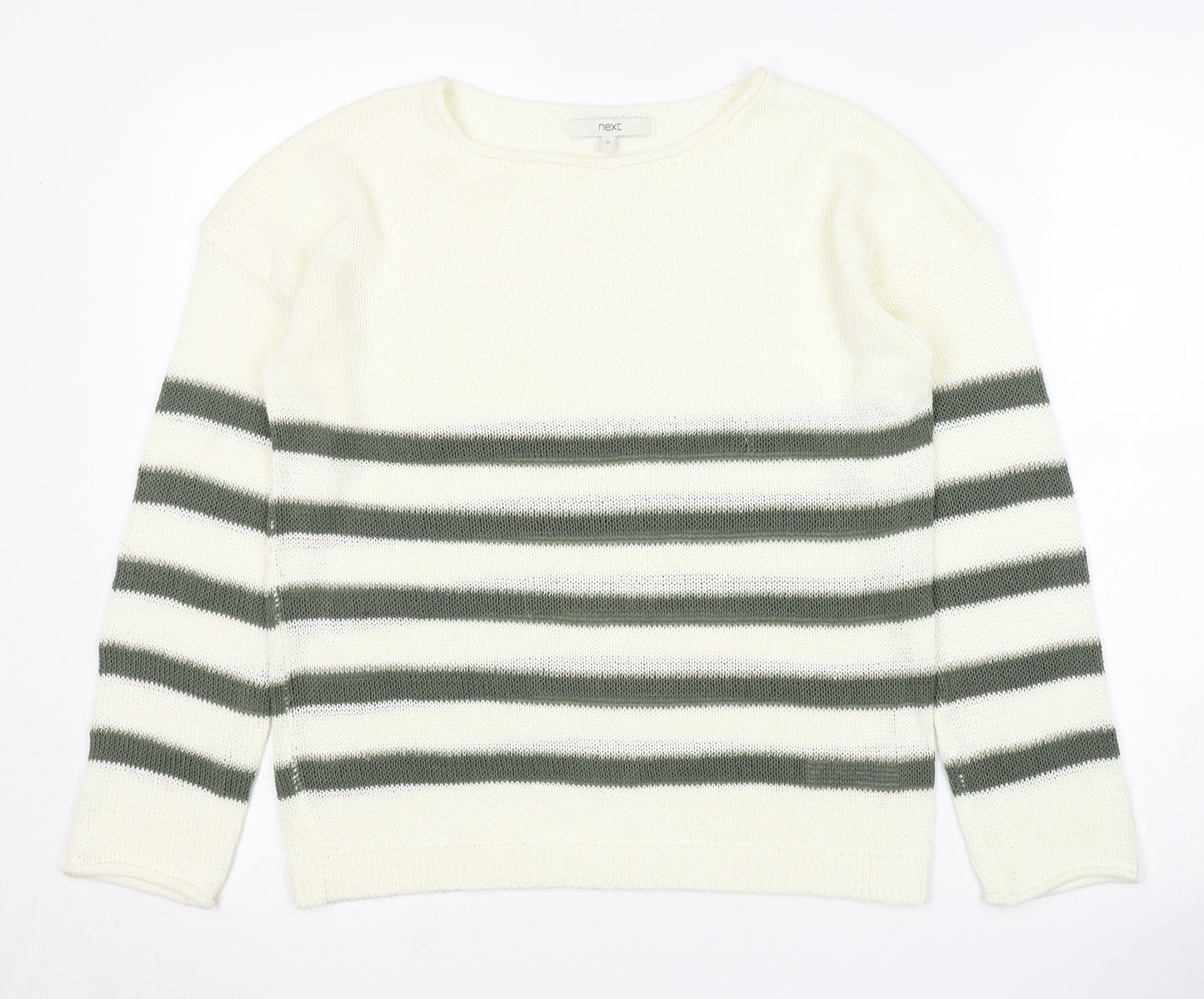 Womens UK Size 10 NEXT Ivory Pullover Jumper
