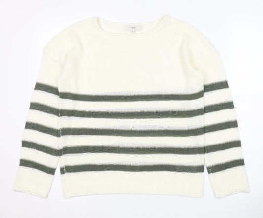 Womens UK Size 10 NEXT Ivory Pullover Jumper