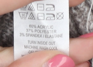 Happily Grey Women's Multicoloured Open Front Cardigan M